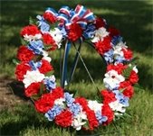 Red White and Blue Wreath