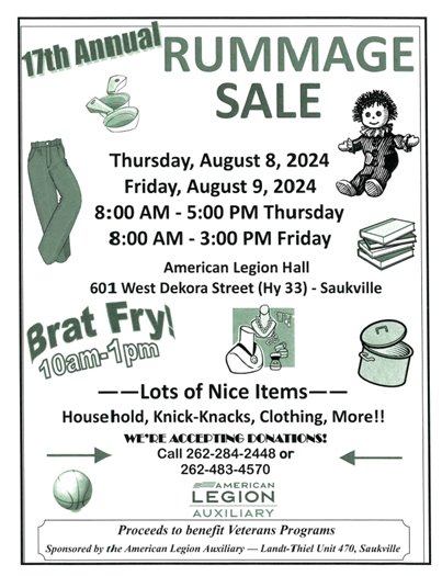 Legion Rummage Sale 