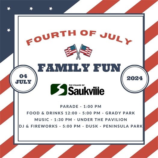 4th of July Schedule 