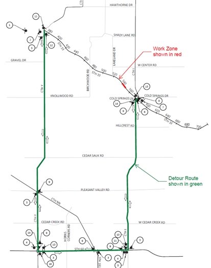 Detour Map