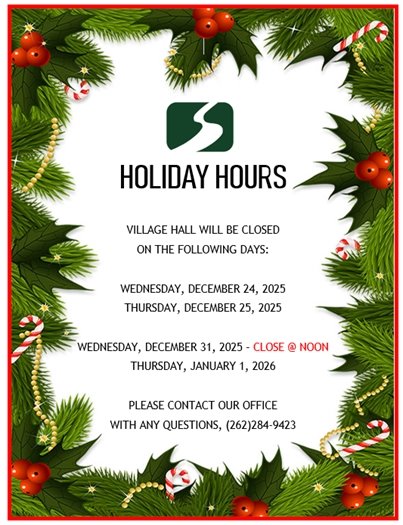 Holiday Hours 
